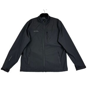 Mountain Warehouse Softshell Water‎ Resistant Jacket Womens L Black Full Zip